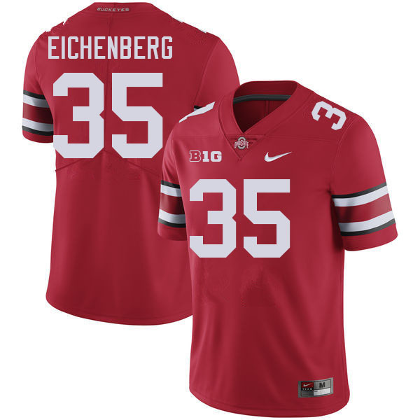 Tommy Eichenberg Ohio State Buckeyes Jersey College Football Uniforms-Red